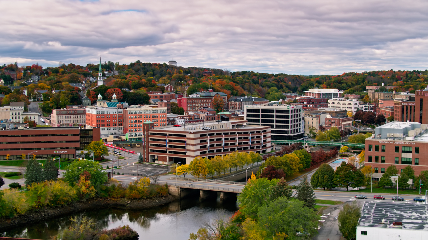 Panoramic Image of Bangor, ME